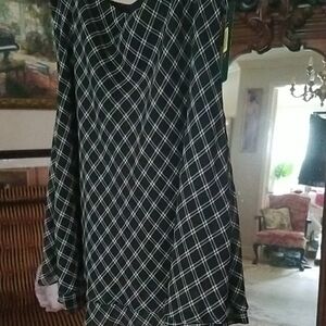 Ralph Lauren Black and White A-Line Skirt